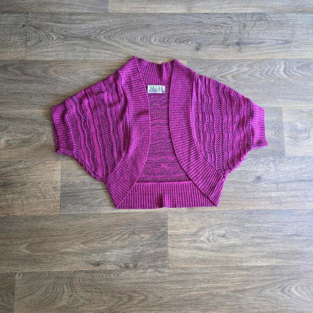 Y2K Purple Knit Shrug Cardigan Major Y2K vibes